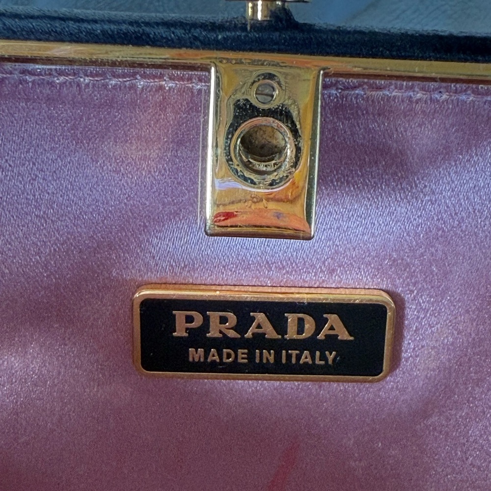 🖤Prada Satin Black Clutch 🖤 - Picture 12 of 16